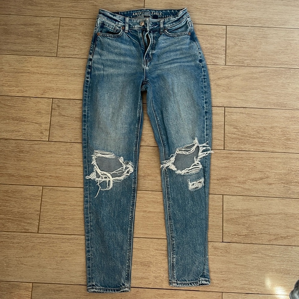 American Eagle mom jeans size 0
